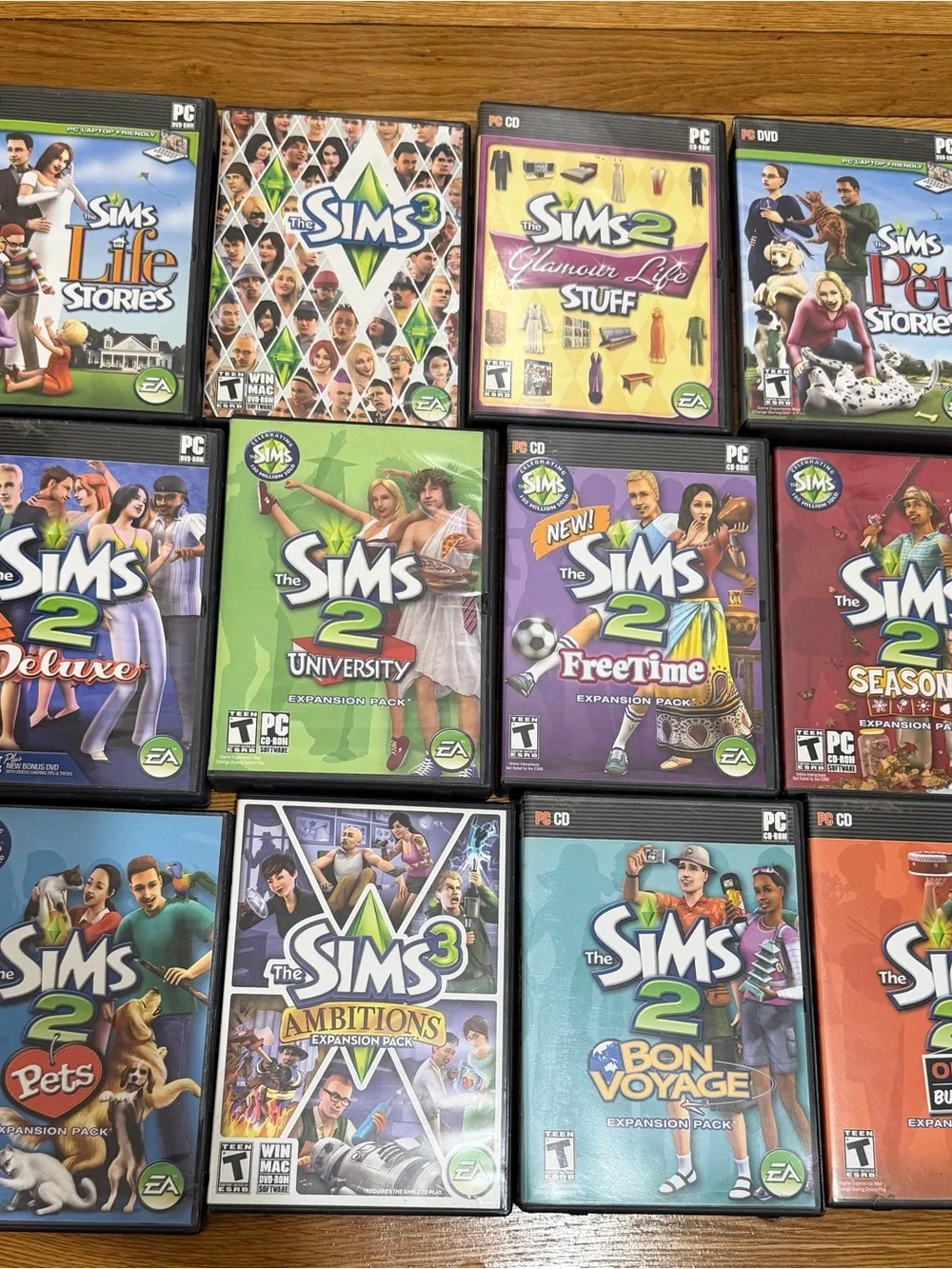 The Sims 2 PC Game With Expansion Packs CD-ROM Bundle Lot Sims 3 Pets Etc
